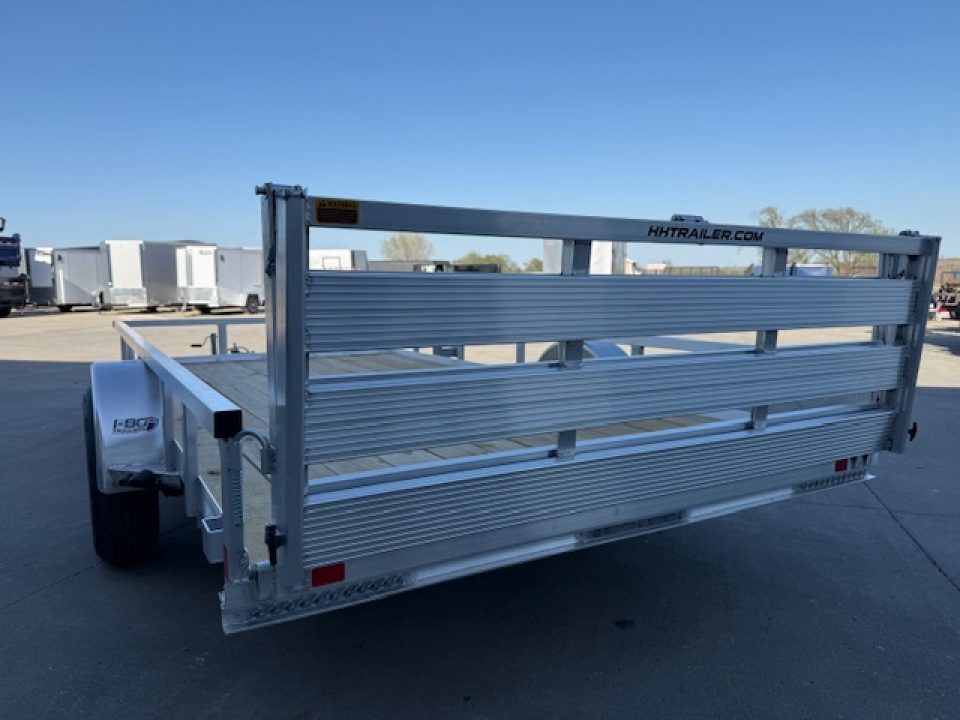 New 2027 H&H Aluminum 82"x14' 5k Rail Side Utility Trailer