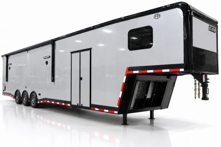 New 2026 Cargo Mate 8.5 X 44 ELIMINATOR SS RACE TRAILER W/ BATH, BED AND MUCH MORE
