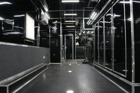 New 2026 Cargo Mate 8.5 X 44 ELIMINATOR SS RACE TRAILER W/ BATH, BED AND MUCH MORE