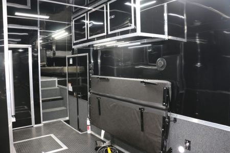 New 2026 Cargo Mate 8.5 X 44 ELIMINATOR SS RACE TRAILER W/ BATH, BED AND MUCH MORE