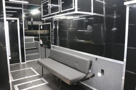 New 2026 Cargo Mate 8.5 X 44 ELIMINATOR SS RACE TRAILER W/ BATH, BED AND MUCH MORE
