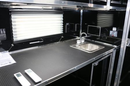 New 2026 Cargo Mate 8.5 X 44 ELIMINATOR SS RACE TRAILER W/ BATH, BED AND MUCH MORE