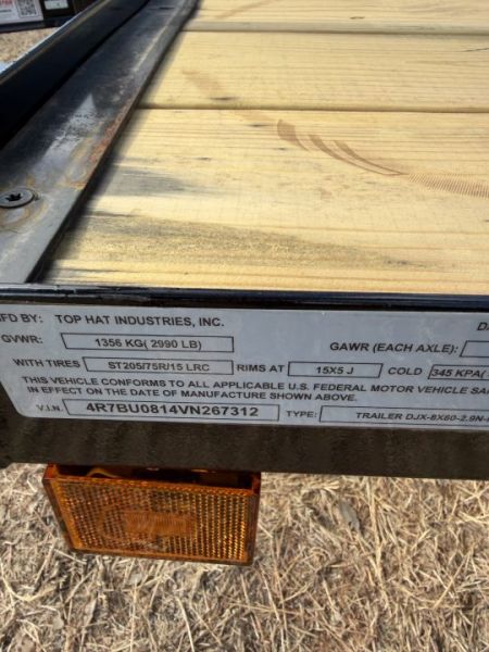 New 2027 Top Hat Trailers DJX Utility Trailer