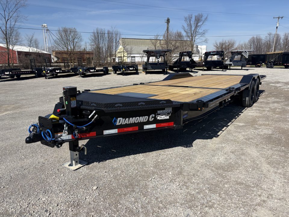 New 2027 Diamond C Trailers HXD208L24X102 (24' x 102") 18K Full Width Partial Tilt Equipment Trailer