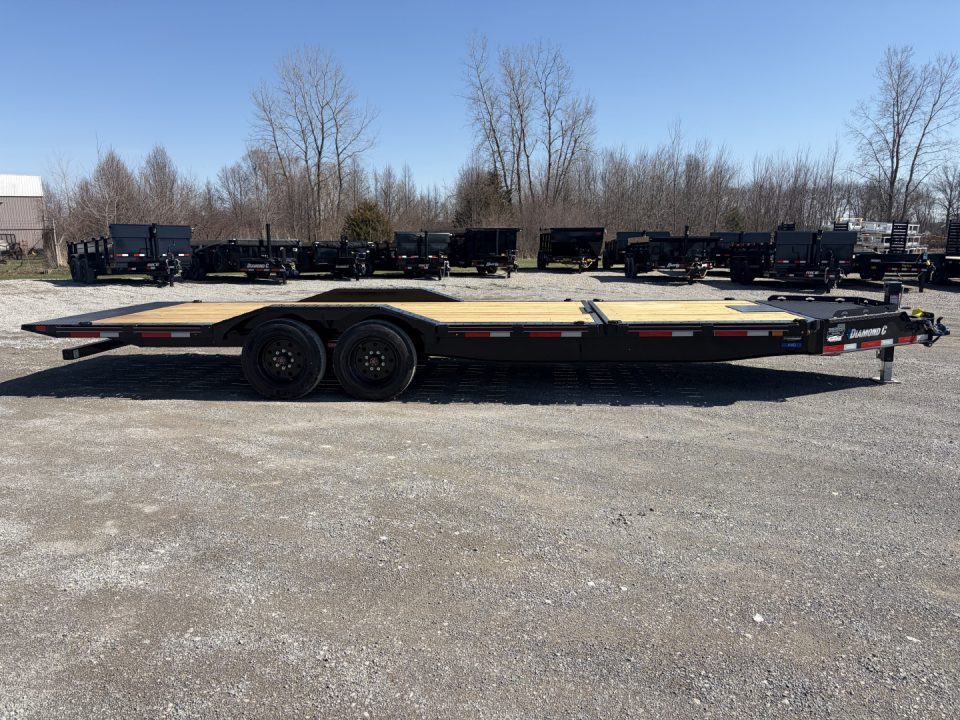 New 2027 Diamond C Trailers HXD208L24X102 (24' x 102") 18K Full Width Partial Tilt Equipment Trailer