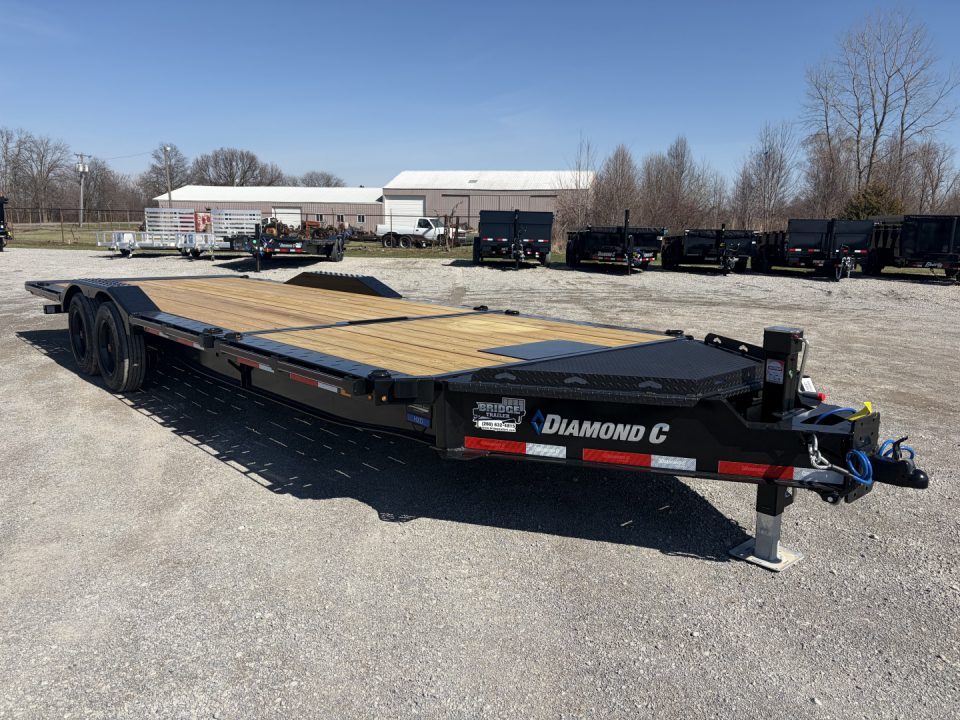 New 2027 Diamond C Trailers HXD208L24X102 (24' x 102") 18K Full Width Partial Tilt Equipment Trailer