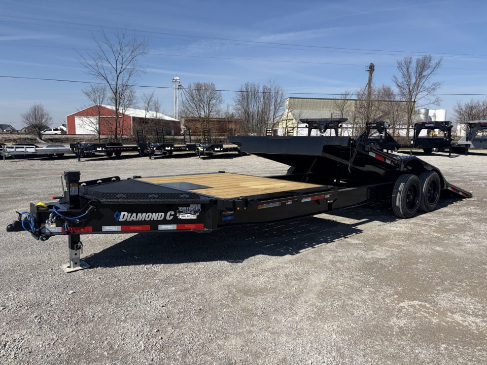 New 2027 Diamond C Trailers HXD208L24X102 (24' x 102") 18K Full Width Partial Tilt Equipment Trailer