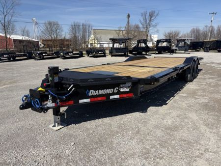 New 2027 Diamond C Trailers HXD208L24X102 (24' x 102") 18K Full Width Partial Tilt Equipment Trailer