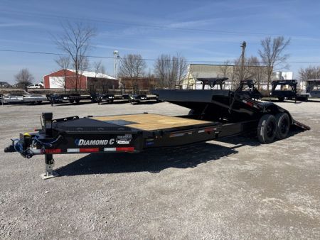 New 2027 Diamond C Trailers HXD208L24X102 (24' x 102") 18K Full Width Partial Tilt Equipment Trailer