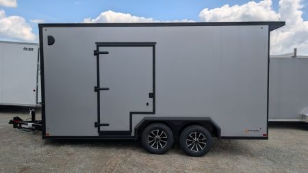 New 2026 BELMONT 7.5 x 16 V-Nose Cargo Trailer w/ Ramp Door (90" INSIDE HEIGHT!!!)