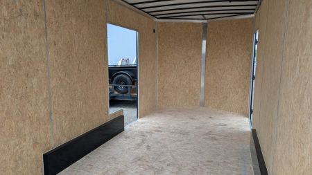 New 2026 BELMONT 7.5 x 16 V-Nose Cargo Trailer w/ Ramp Door (90" INSIDE HEIGHT!!!)