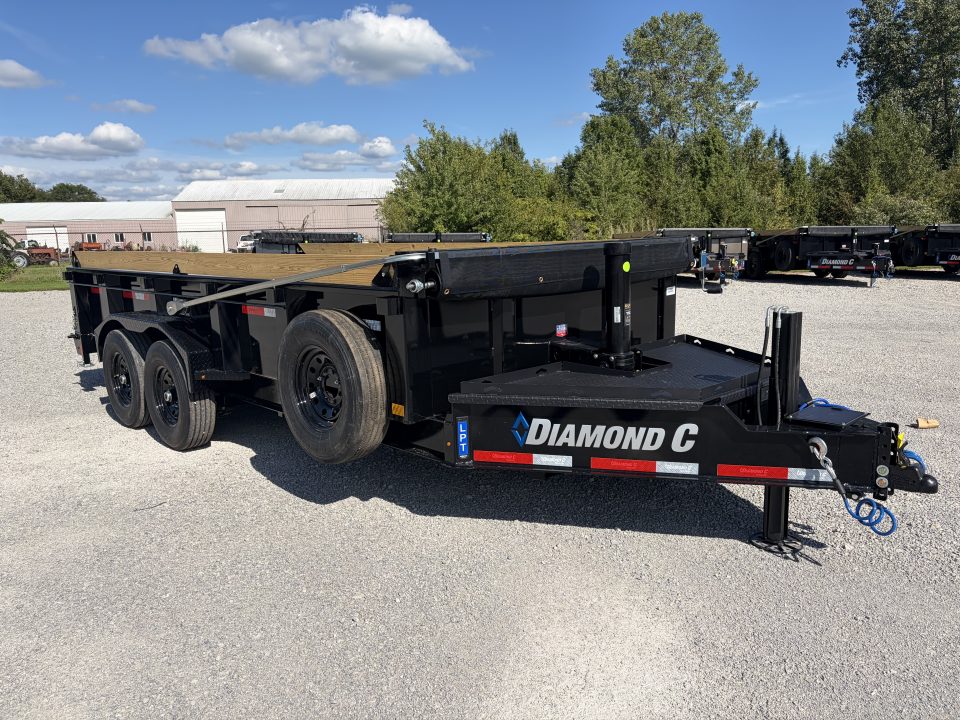 New 2027 Diamond C Trailers LPT207L16X82 (82" X 16') 15.5K Telescopic (Pacesetter Pkg) Dump Trailer