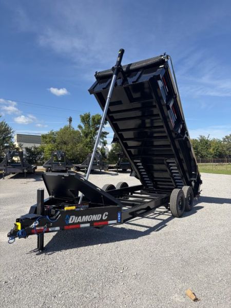 New 2027 Diamond C Trailers LPT207L16X82 (82" X 16') 15.5K Telescopic (Pacesetter Pkg) Dump Trailer