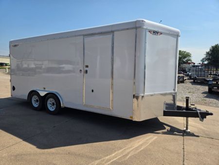 New 2027 H&H Trailers 8x18 HH Series Round Top V-Nose 10K Cargo / Enclosed Trailer