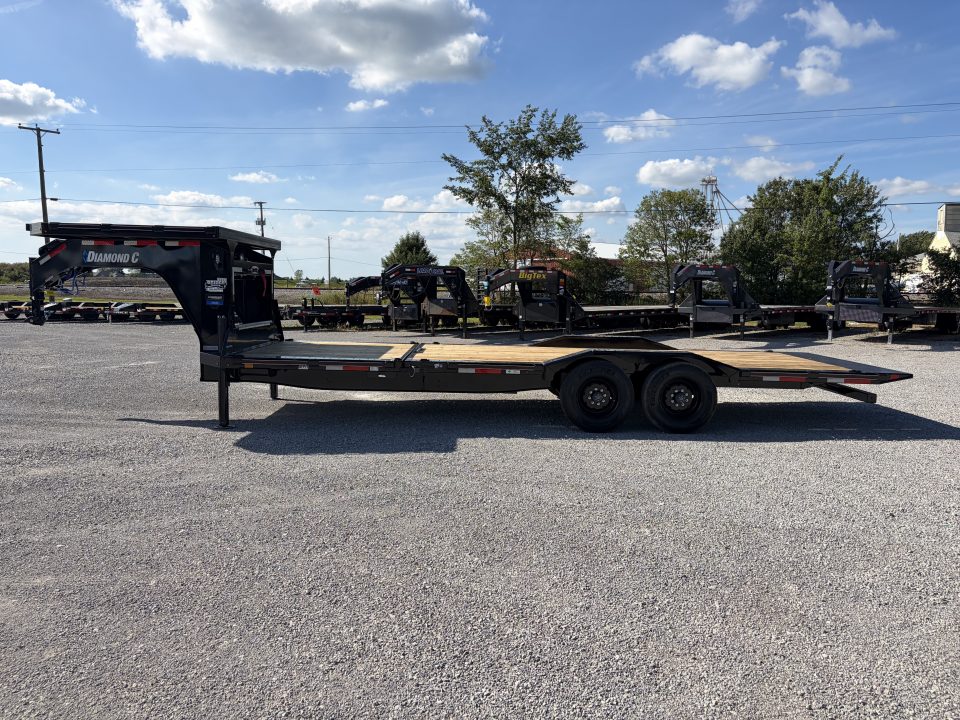 New 2027 Diamond C Trailers HXD210L24X102-GN (24' x 102") 23K Partial Tilt Equipment Trailer