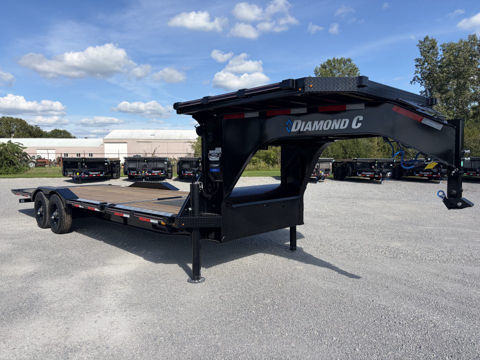 New 2027 Diamond C Trailers HXD210L24X102-GN (24' x 102") 23K Partial Tilt Equipment Trailer