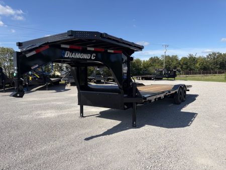 New 2027 Diamond C Trailers HXD210L24X102-GN (24' x 102 ) 23K Partial Tilt Equipment Trailer