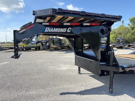 New 2027 Diamond C Trailers HXD210L24X102-GN (24' x 102") 23K Partial Tilt Equipment Trailer