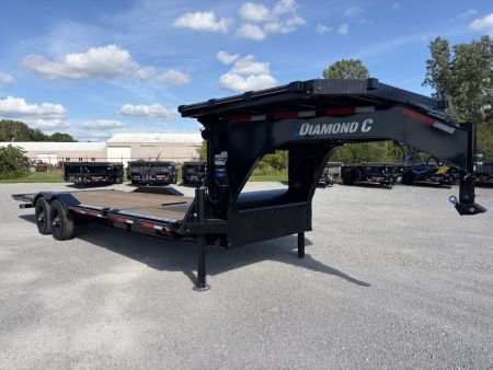 New 2027 Diamond C Trailers HXD210L24X102-GN (24' x 102") 23K Partial Tilt Equipment Trailer