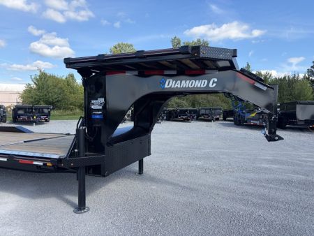 New 2027 Diamond C Trailers HXD210L24X102-GN (24' x 102") 23K Partial Tilt Equipment Trailer