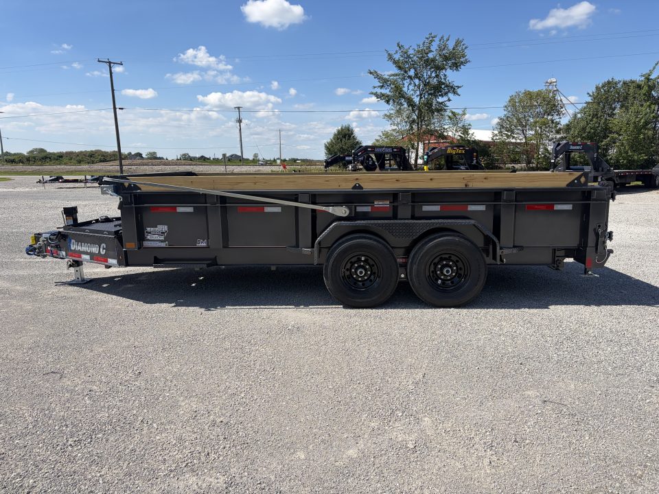 New 2027 Diamond C Trailers LPT207L16X82 (82" X 16') 15.5K Telescopic Dump Trailer