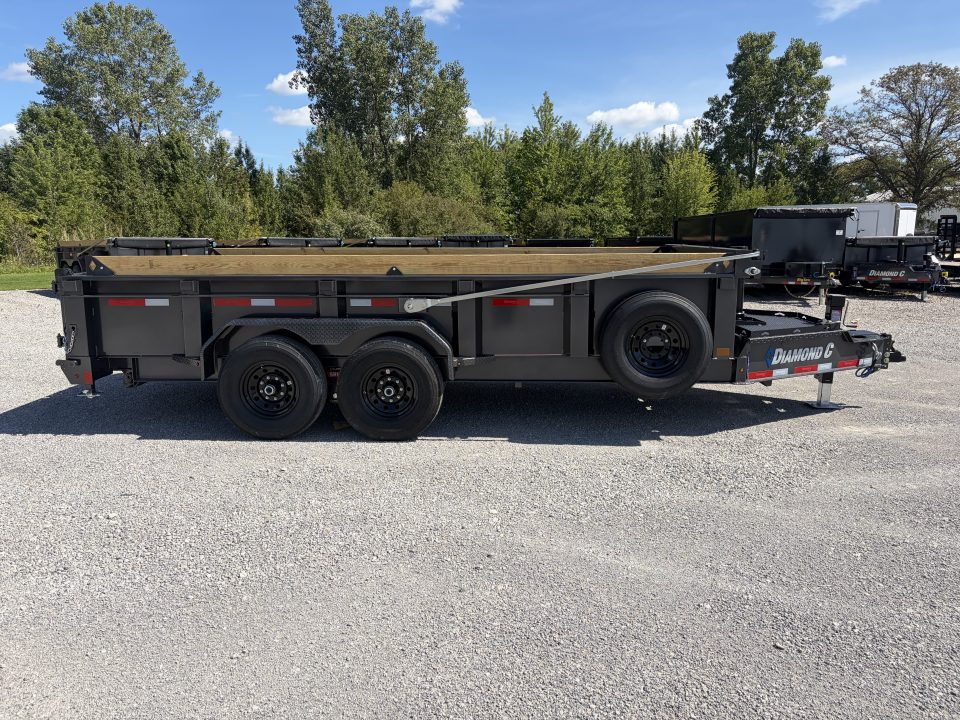 New 2027 Diamond C Trailers LPT207L16X82 (82" X 16') 15.5K Telescopic Dump Trailer