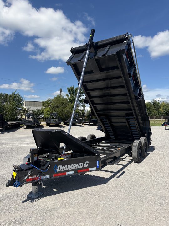 New 2027 Diamond C Trailers LPT207L16X82 (82" X 16') 15.5K Telescopic Dump Trailer
