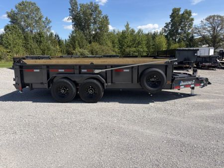 New 2027 Diamond C Trailers LPT207L16X82 (82" X 16') 15.5K Telescopic Dump Trailer
