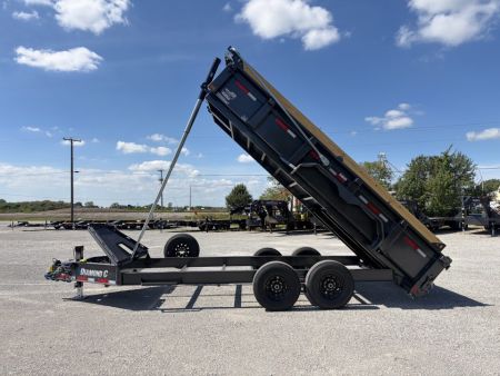 New 2027 Diamond C Trailers LPT207L16X82 (82" X 16') 15.5K Telescopic Dump Trailer