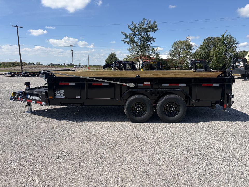 New 2027 Diamond C Trailers LPT207L16X82 (82" X 16') 15.5K Telescopic Dump Trailer