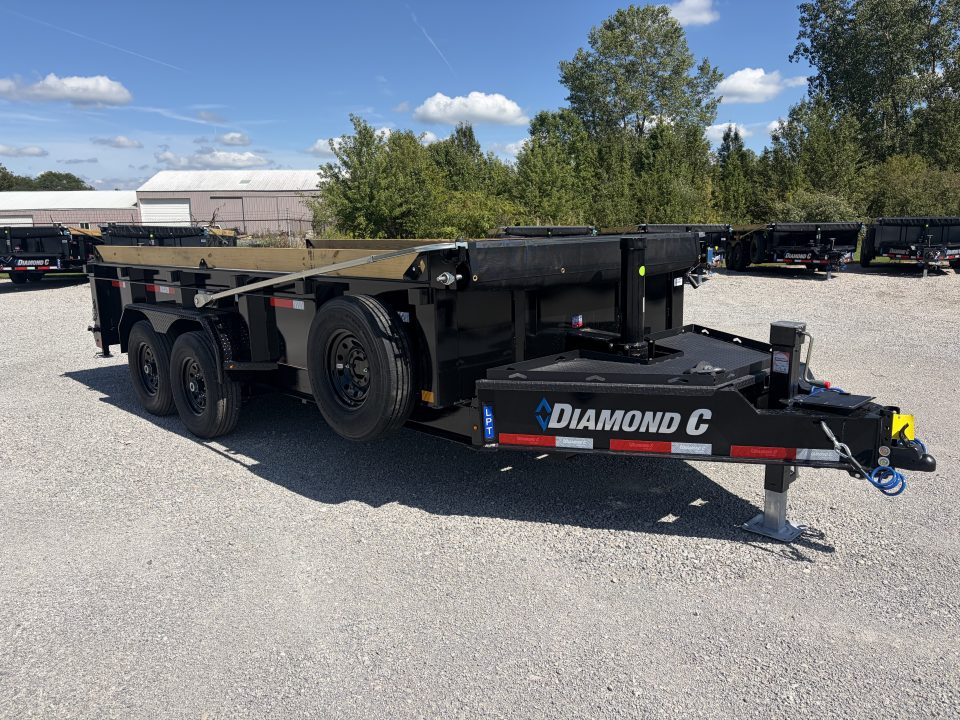 New 2027 Diamond C Trailers LPT207L16X82 (82" X 16') 15.5K Telescopic Dump Trailer