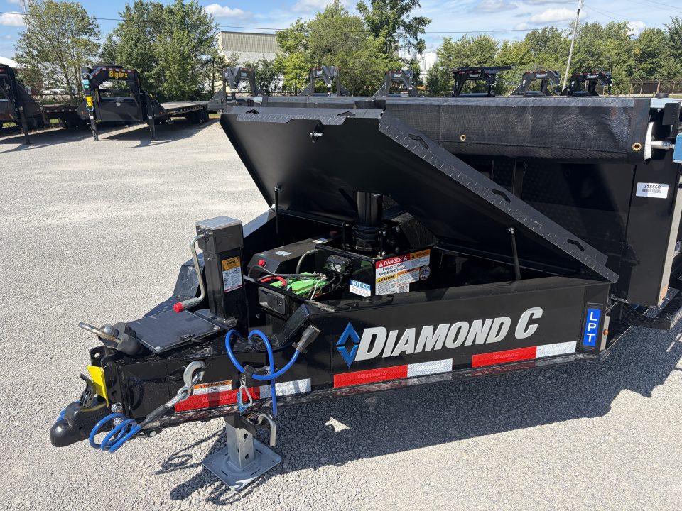 New 2027 Diamond C Trailers LPT207L16X82 (82" X 16') 15.5K Telescopic Dump Trailer