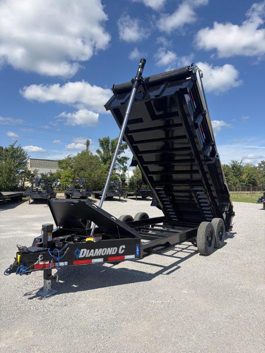New 2027 Diamond C Trailers LPT207L16X82 (82" X 16') 15.5K Telescopic Dump Trailer