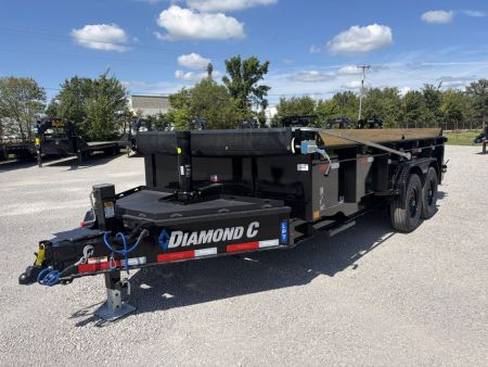 New 2027 Diamond C Trailers LPT207L16X82 (82  X 16') 15.5K Telescopic Dump Trailer