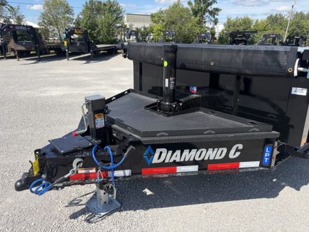 New 2027 Diamond C Trailers LPT207L16X82 (82" X 16') 15.5K Telescopic Dump Trailer