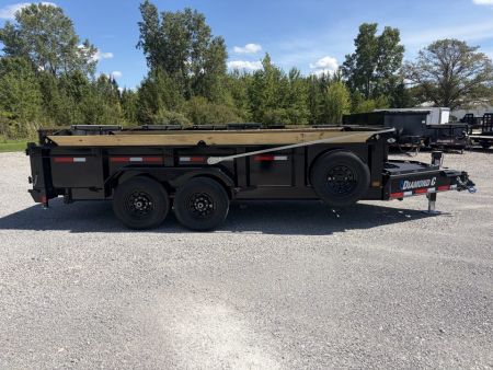 New 2027 Diamond C Trailers LPT207L16X82 (82" X 16') 15.5K Telescopic Dump Trailer