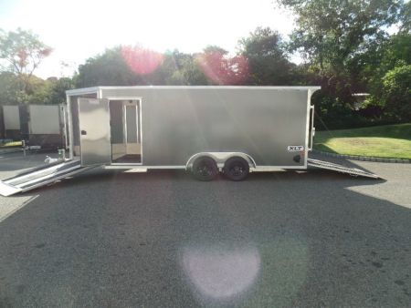 New 2027 ALCOM 3 Place Snowmobile 7.5X18 +5'V nose with ramp Snowmobile Trailer