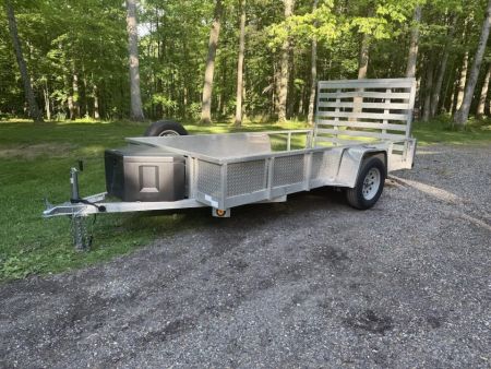 Used 2018 Quality Steel and Aluminum 6x12 Utility Trailer