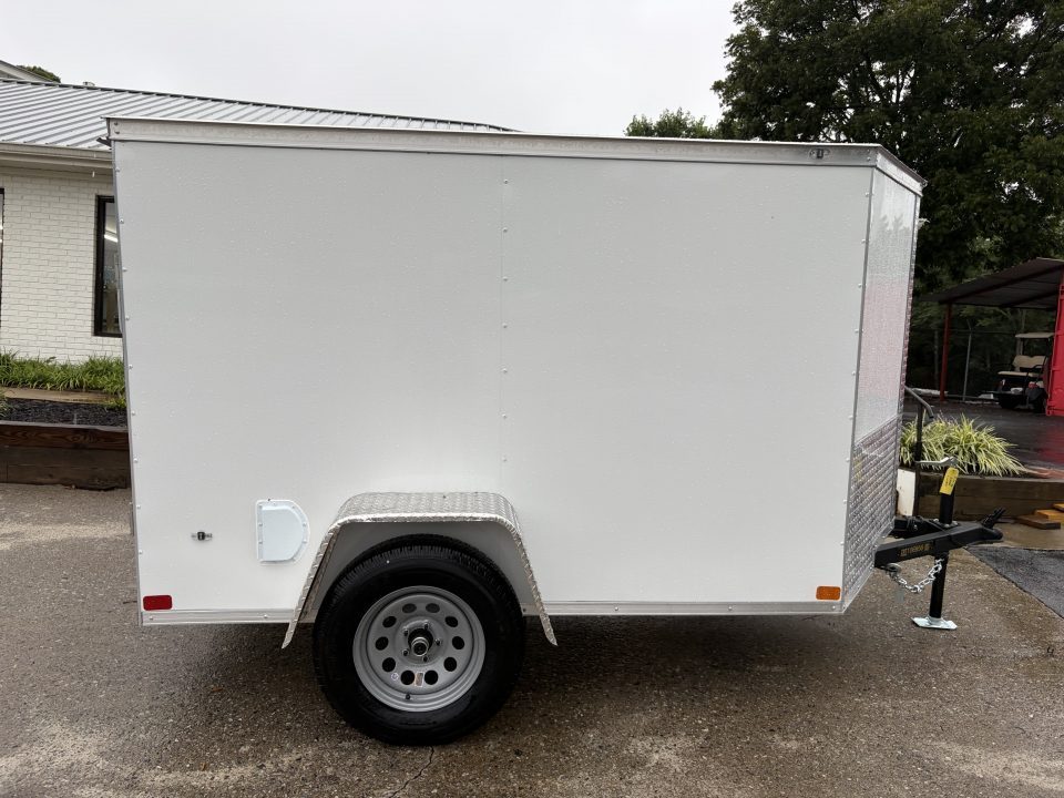 New 2027 Covered Wagon 5x8 Enclosed, 5' Height, Rear Double Door