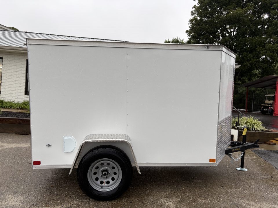 New 2027 Covered Wagon 5x8 Enclosed, 5' Height, Rear Double Door