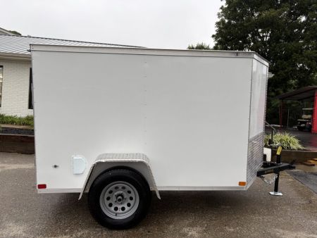 New 2027 Covered Wagon 5x8 Enclosed, 5' Height, Rear Double Door