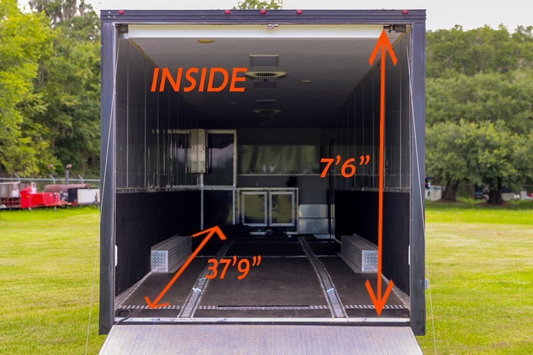 Used 2019 8.5X50 Vintage GOOSENECK RACE TRAILER