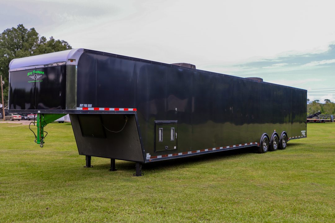 Used 2019 8.5X50 Vintage GOOSENECK RACE TRAILER