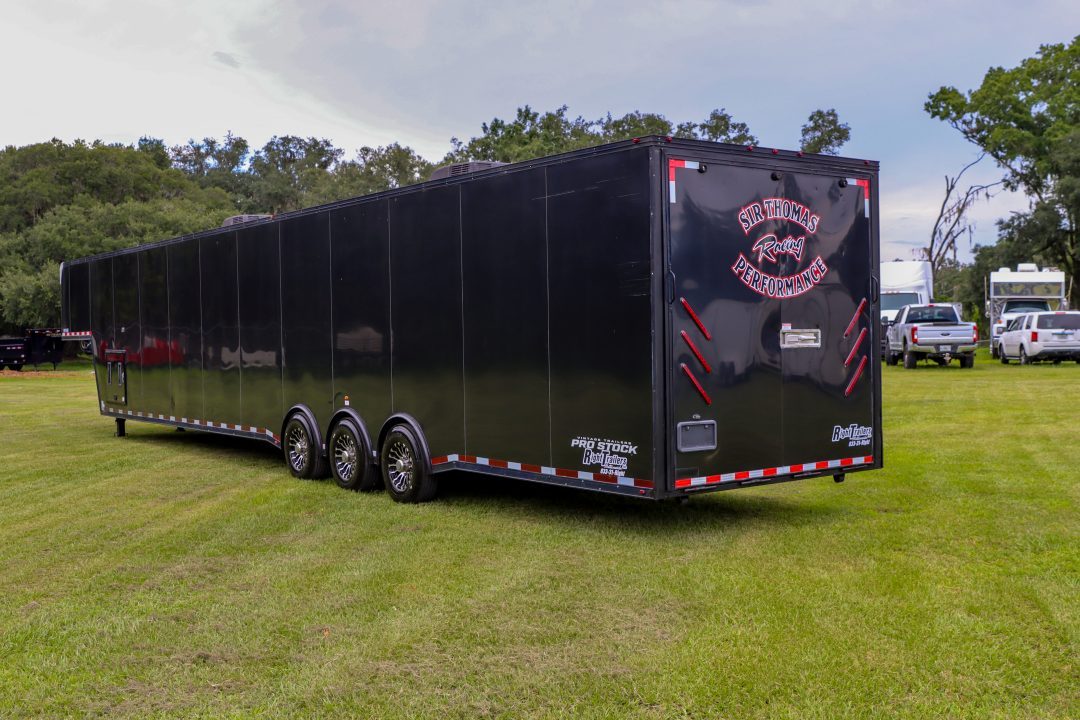 Used 2019 8.5X50 Vintage GOOSENECK RACE TRAILER
