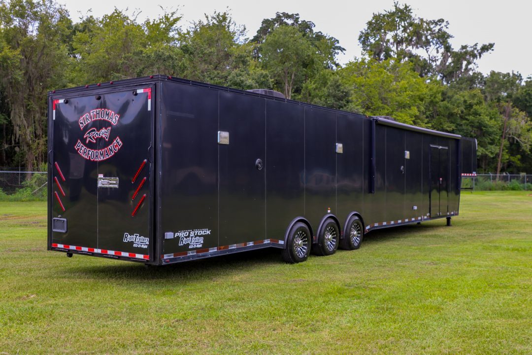 Used 2019 8.5X50 Vintage GOOSENECK RACE TRAILER