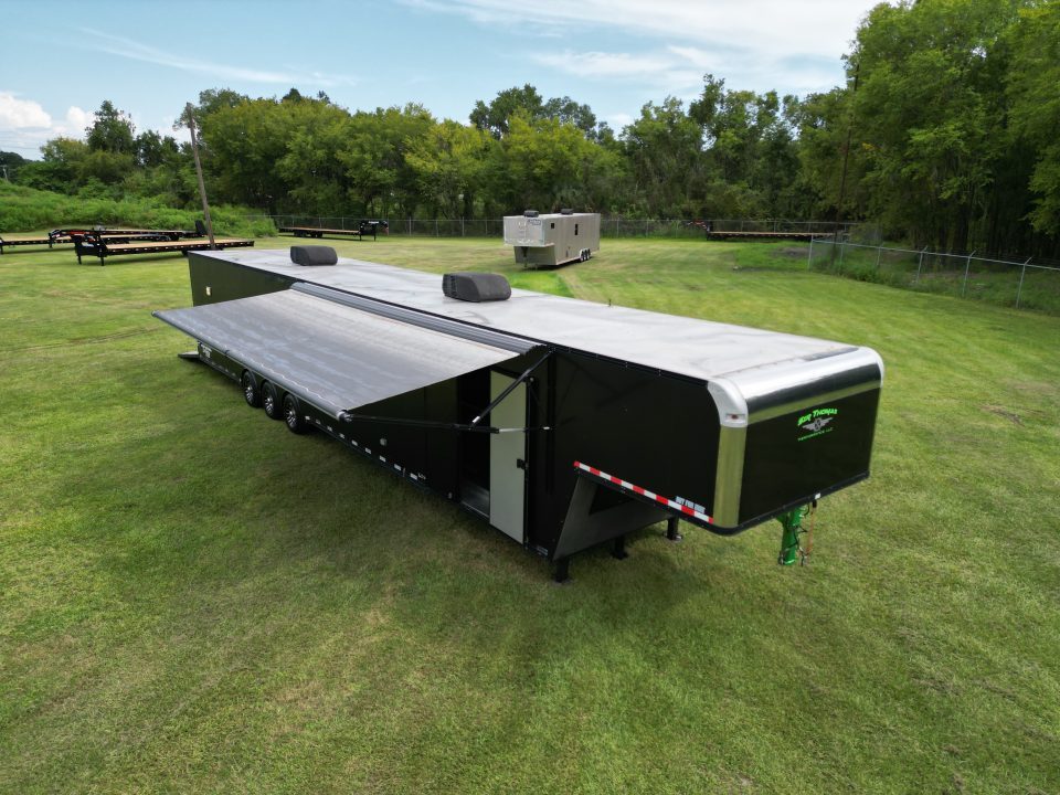 Used 2019 8.5X50 Vintage GOOSENECK RACE TRAILER