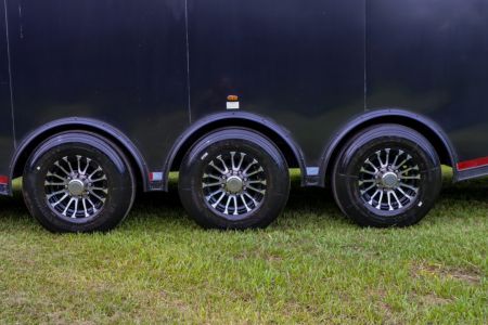 Used 2019 8.5X50 Vintage GOOSENECK RACE TRAILER