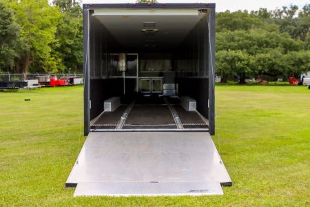 Used 2019 8.5X50 Vintage GOOSENECK RACE TRAILER