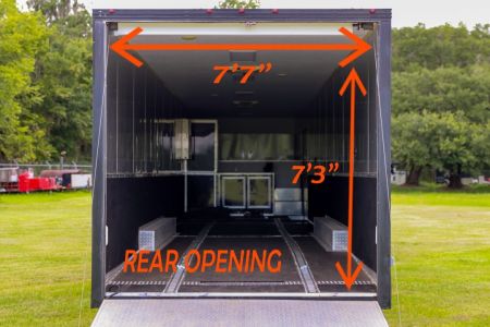 Used 2019 8.5X50 Vintage GOOSENECK RACE TRAILER