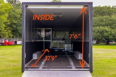 Used 2019 8.5X50 Vintage GOOSENECK RACE TRAILER